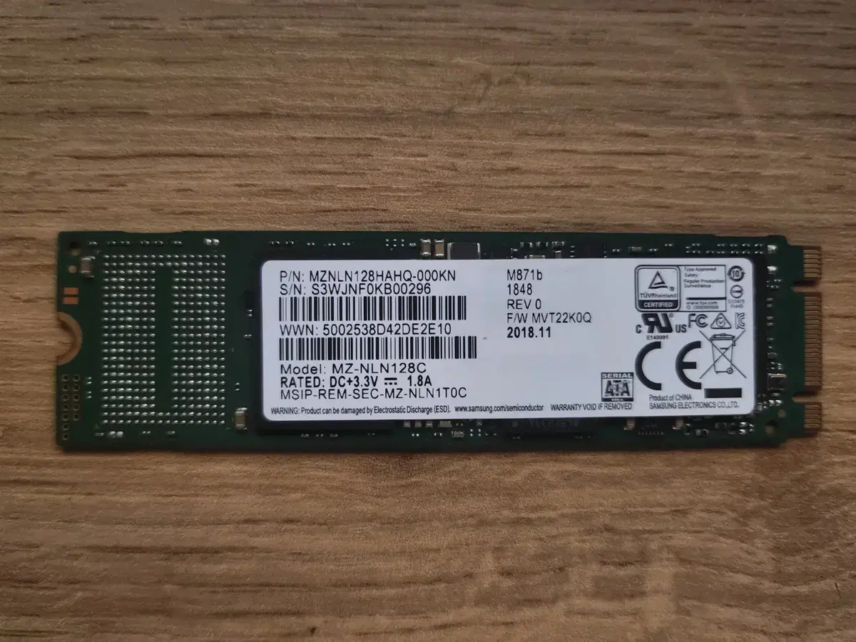 [삼성전자] 5개일괄 / M871b M.2 SSD 128GB